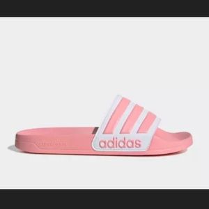 Pink Adidas women’s slides